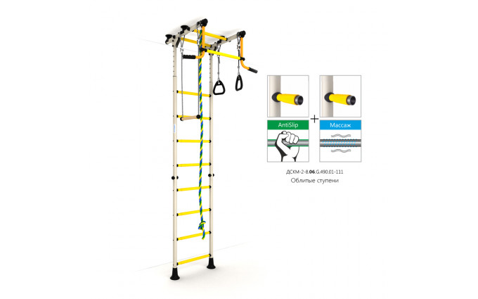 Шведская стенка ROMANA Карусель Комета-2 ДСКМ-2-8.06.Г.490.01-111 (белый антик золото) Шведская стенка ROMANA Карусель Комета-2 ДСКМ-2-8.06.Г.490.01-111 (белый антик золото)