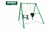 Качели SLP SYSTEMS 2 секции + качеля с фиксацией зеленая + сиденье двойное Качели SLP SYSTEMS 2 секции + качеля с фиксацией зеленая + сиденье двойное