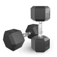 Гантель гексагональная UNIX Fit обрезиненная 15 кг, 2 шт.